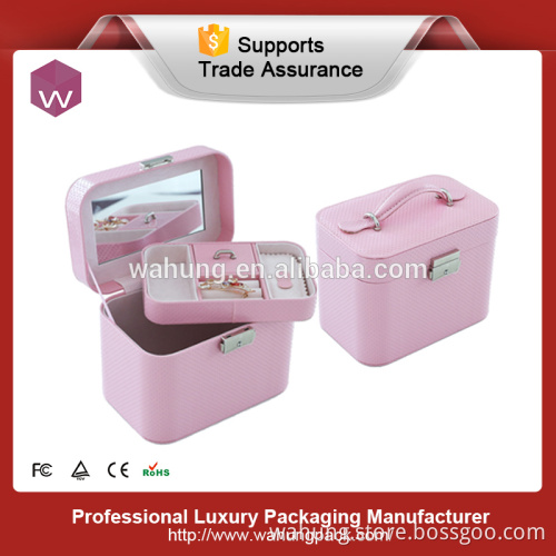 Handmade customized luxury cosmetic gift box with mirror
